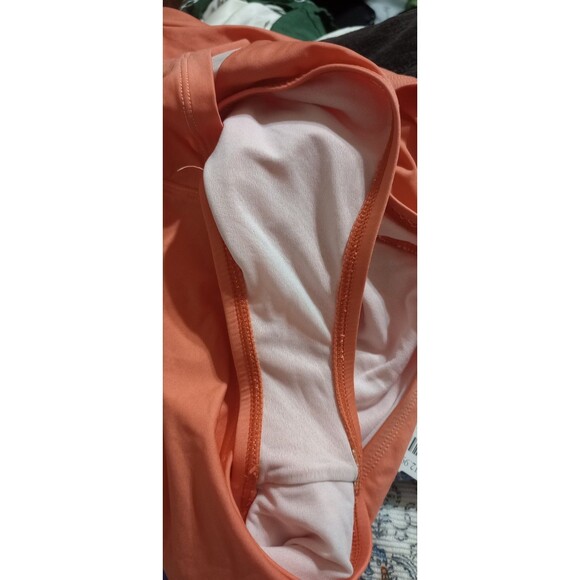 Tommy Bahama SwimSuit Coral One Piece Ruched Halter Cruise Resort Size 10 - Picture 4 of 6